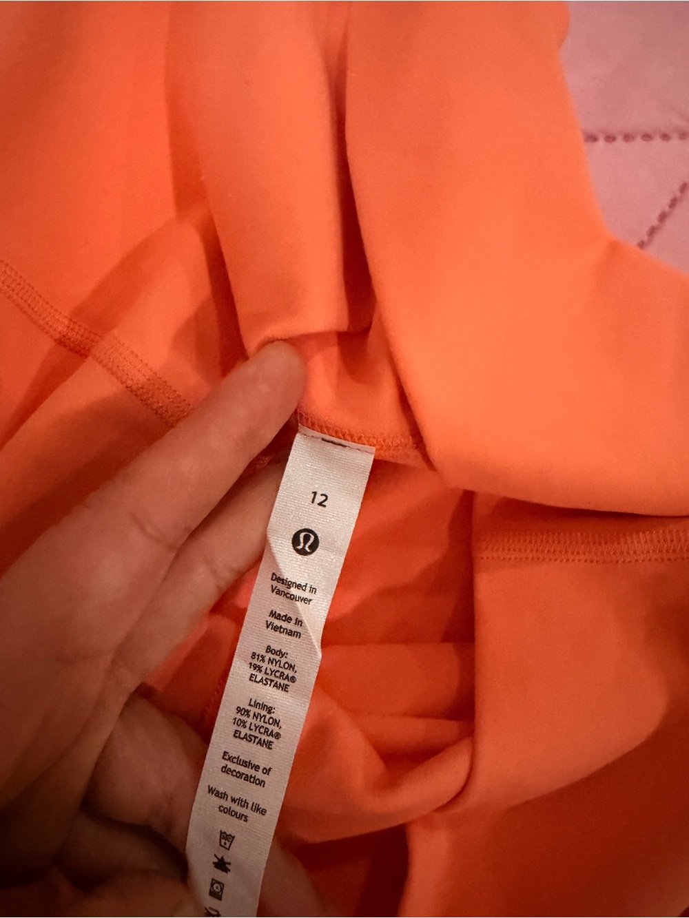 Lululemon Align™ High-Rise Short 6" SUNNY CORAL *SIZE 12 - Picture 4 of 5